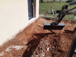 Création d’une terrasse à Rignac