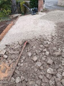 Agrandissement d’un parking sur les hauteurs de Marcillac Vallon près de Rodez